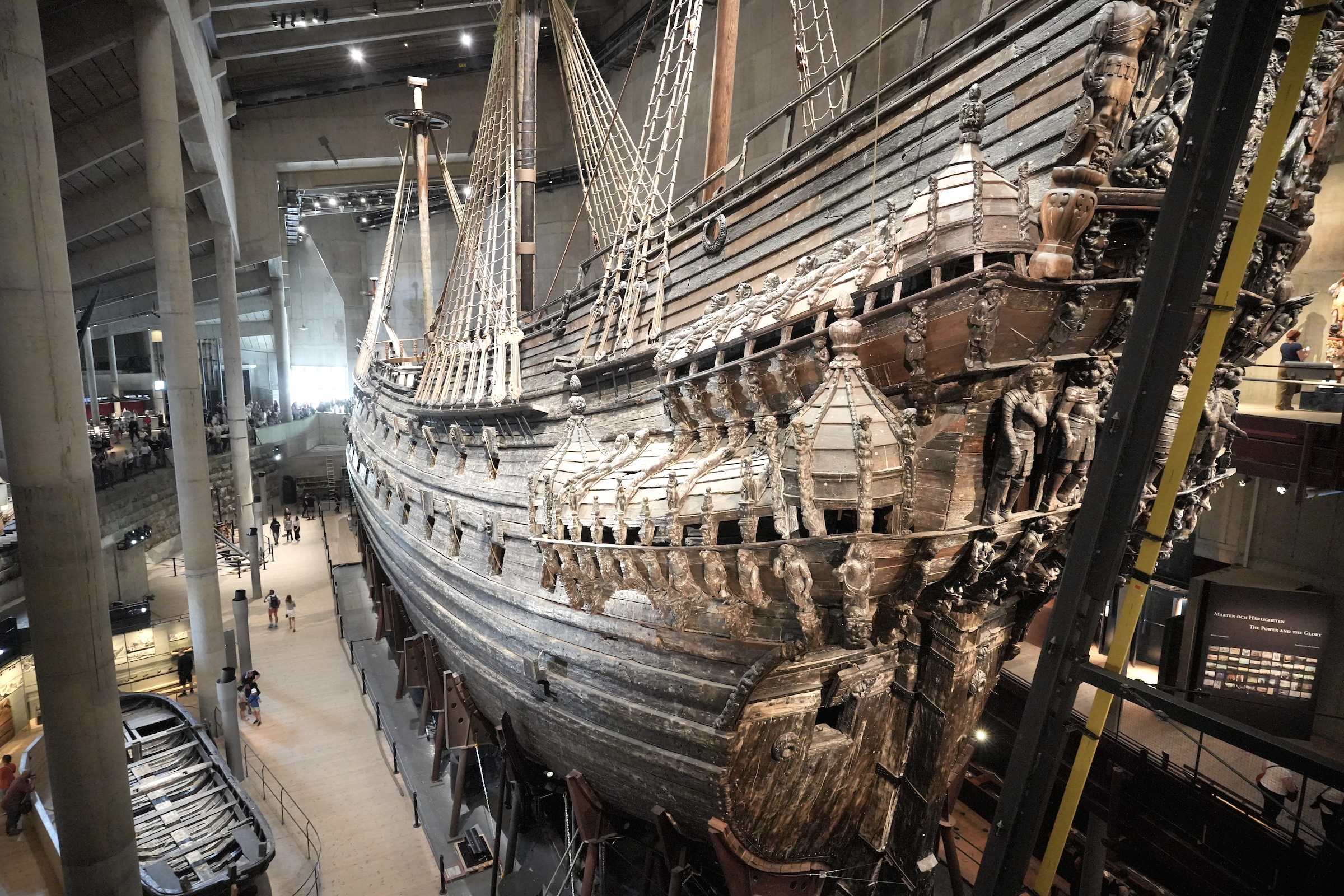 The warship Vasa in the Vasa Museum